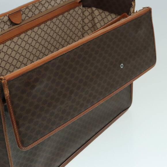 CELINE Macadam Canvas Trunk Pvc Leather Gold Brown - Picture 8 of 16